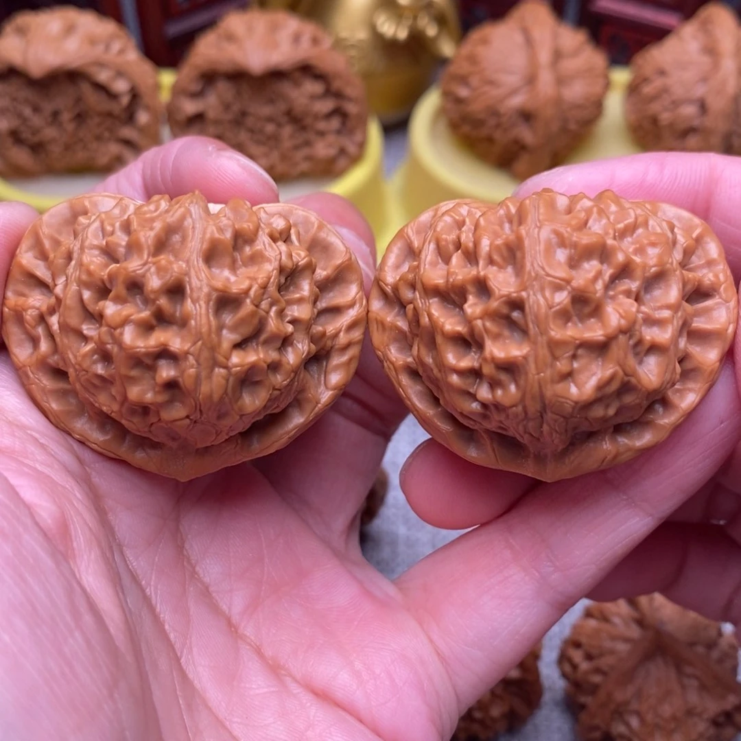 文玩核桃把件毕业全品绝配宫灯桃心43尺