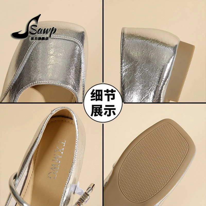 新款时装女鞋日常穿搭舒适百搭简约经典纯色低跟软底一脚蹬单鞋女