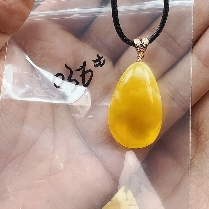 蜜蜡未镶嵌珠宝奇石水滴6克