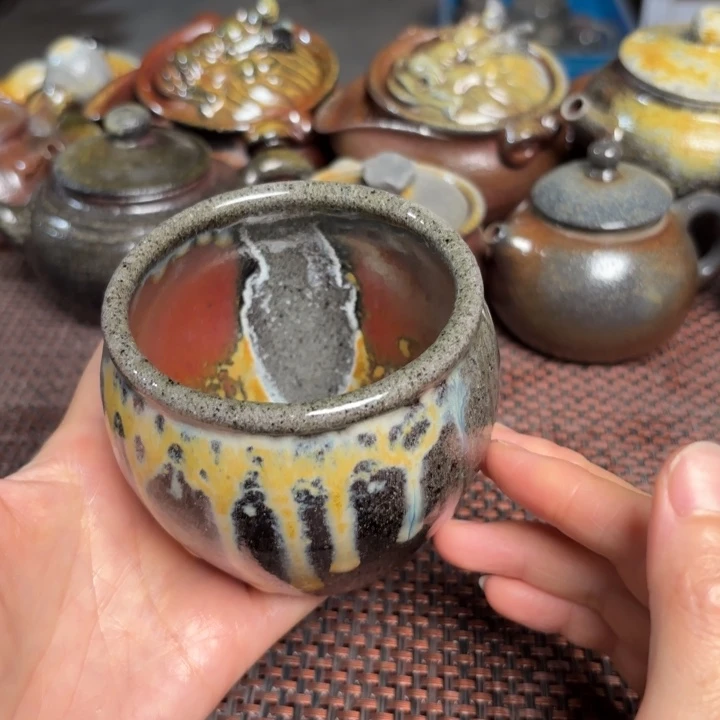 茶杯紫砂窑腊缸杯260