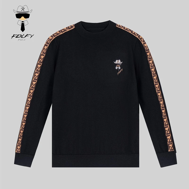 FDLFY老佛爷男士卫衣秋冬季长袖上衣时尚休闲百搭高端轻奢欧货