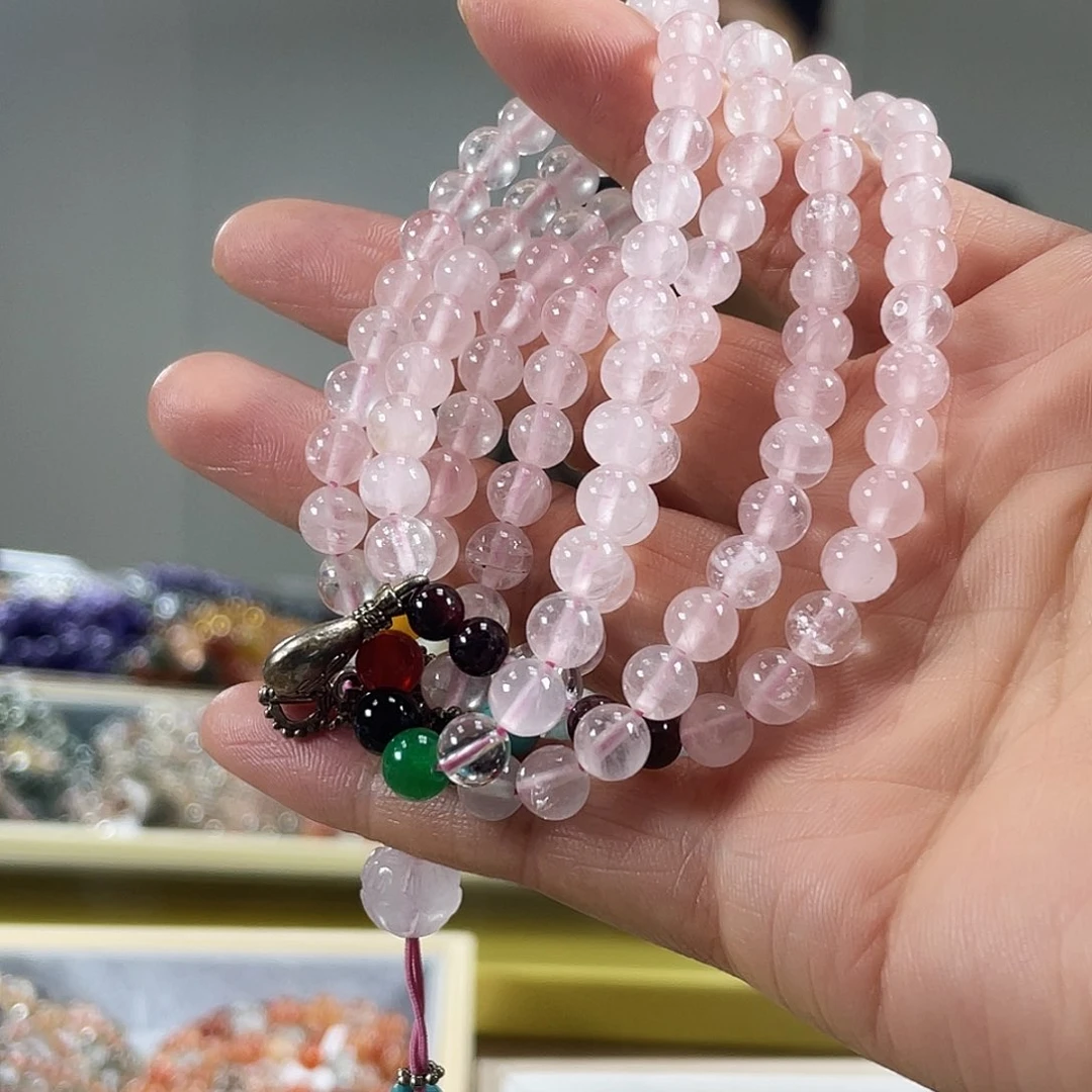 水晶手链未镶嵌粉水晶