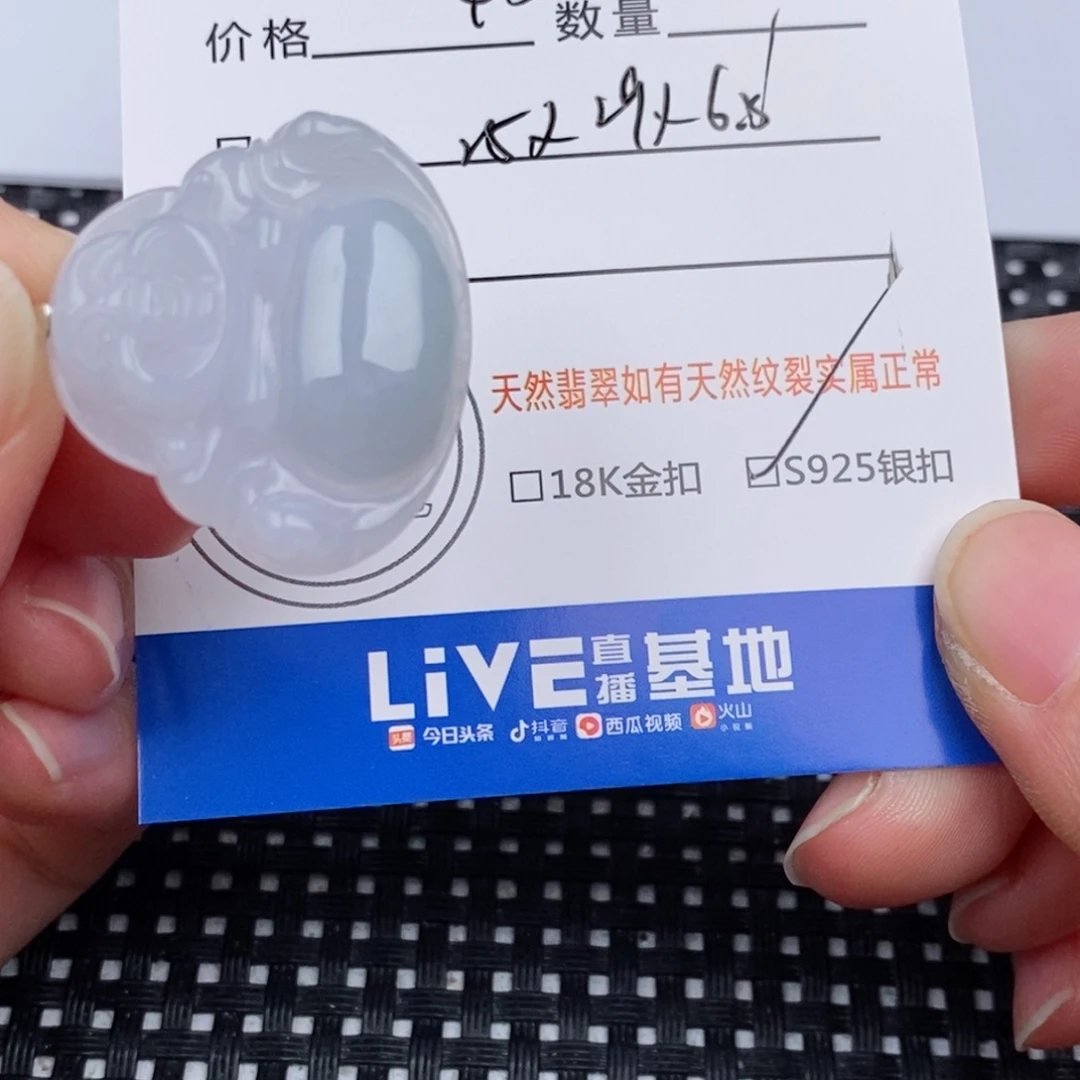 翡翠银S925镶嵌颈饰