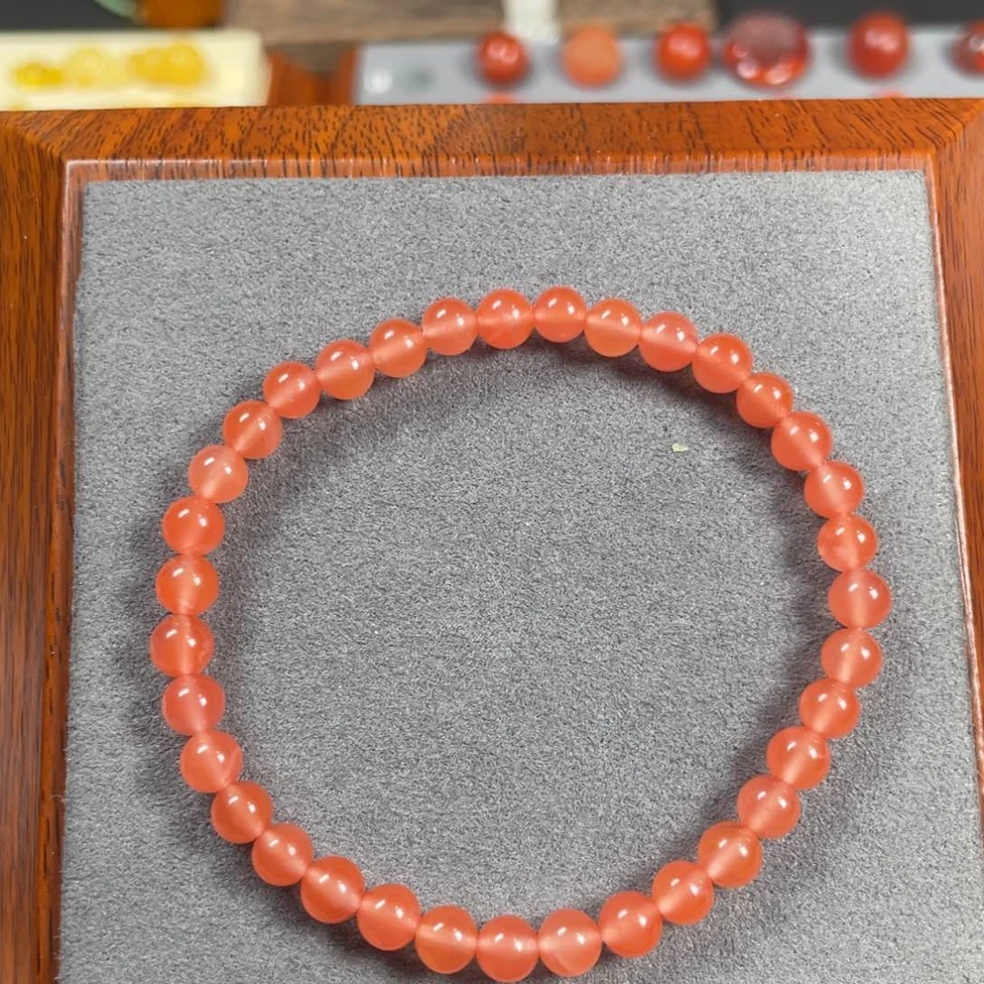 南红玛瑙卡5樱桃单圈未镶嵌