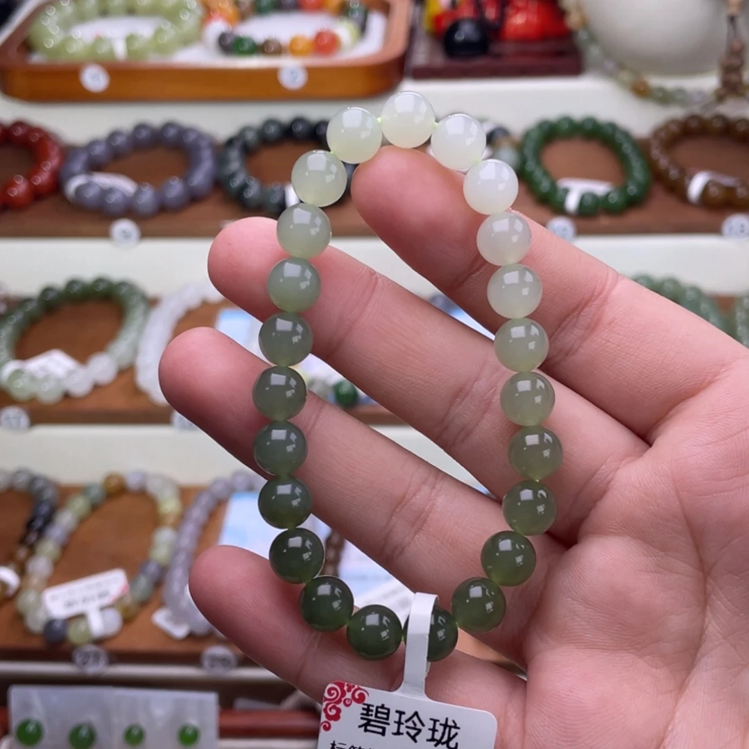 和田玉未镶嵌手链8mm