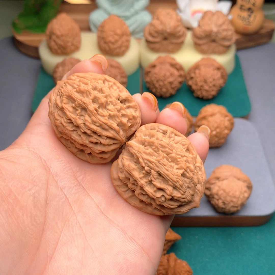 文玩核桃吊坠文玩核桃麦穗虎头38.5