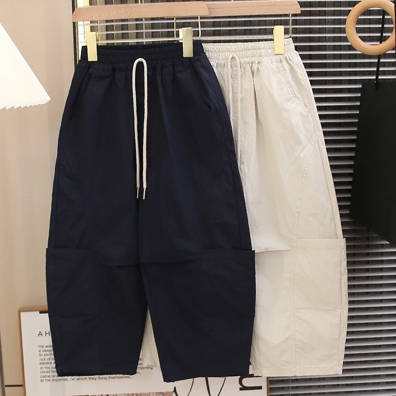 薄款弯刀裤儿童春夏季长裤2025新款男女童休闲裤宽松裤子百搭帅气