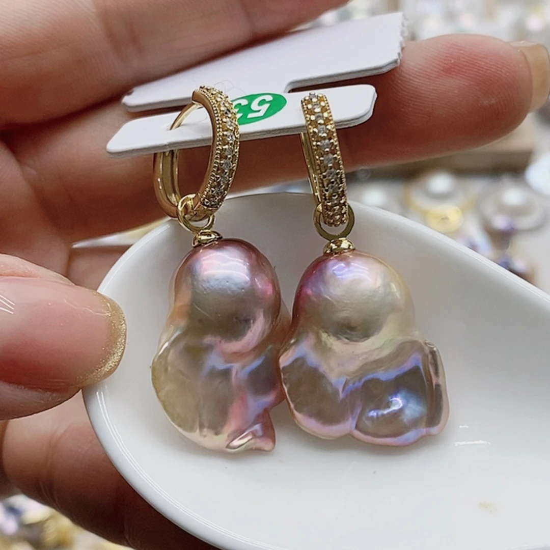 【闪购商品】淡水珍珠耳饰银S925镶嵌