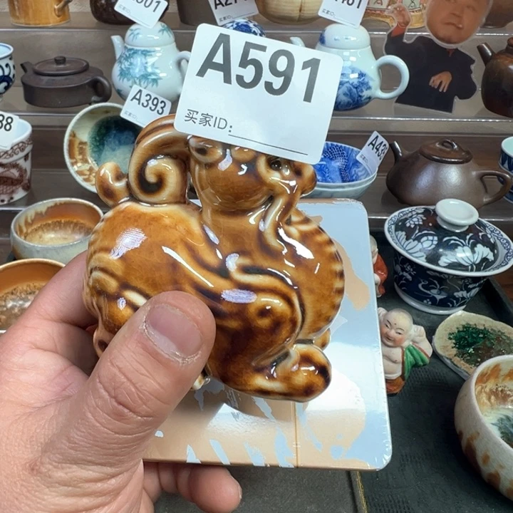 摆件591景德镇手工柴烧茶器