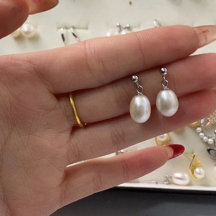 淡水珍珠珍珠耳钉未镶嵌