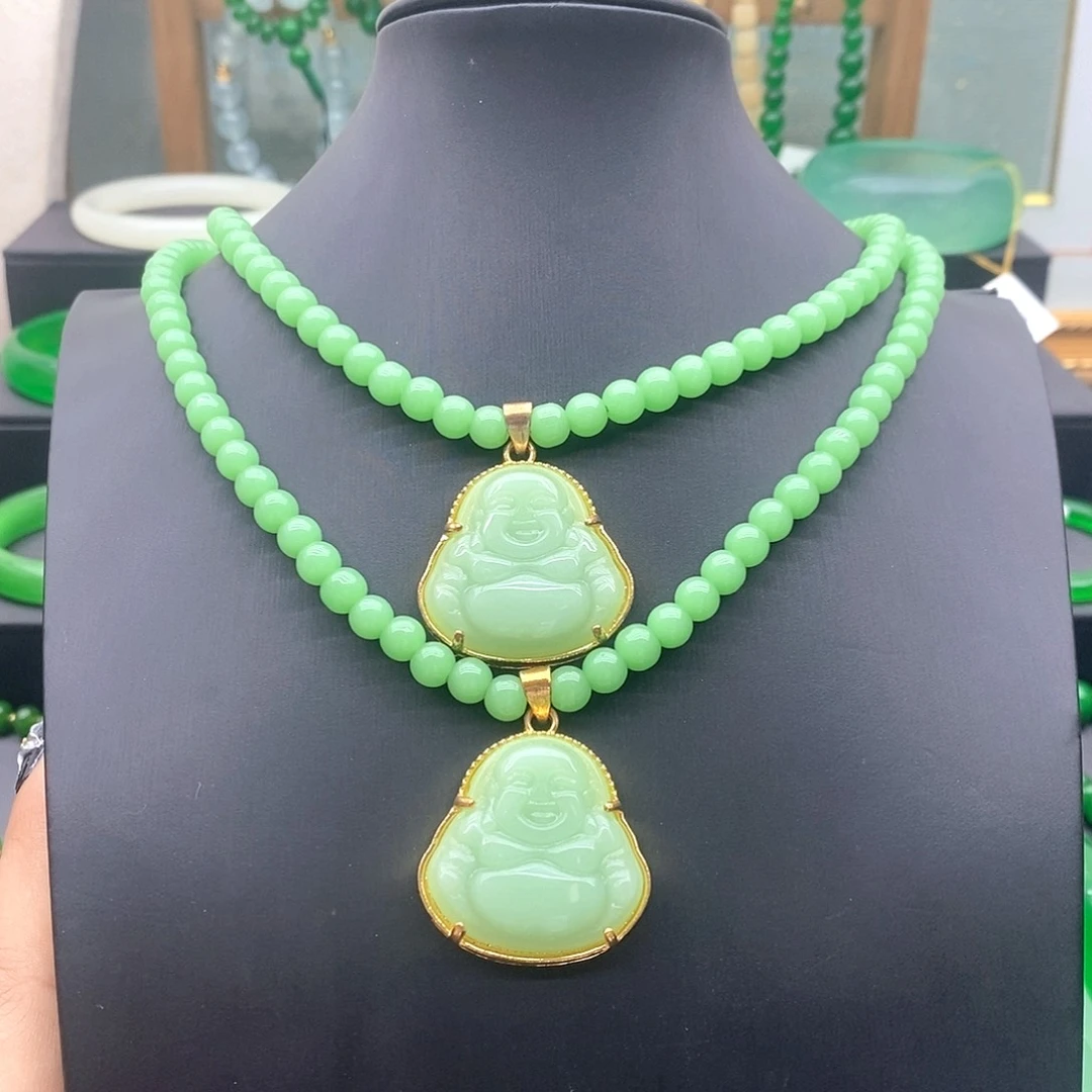 珐琅非金属珐琅非金属精美项链情侣款