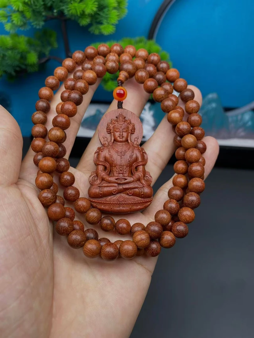 沉香Z00红土0.8*108吊坠观音