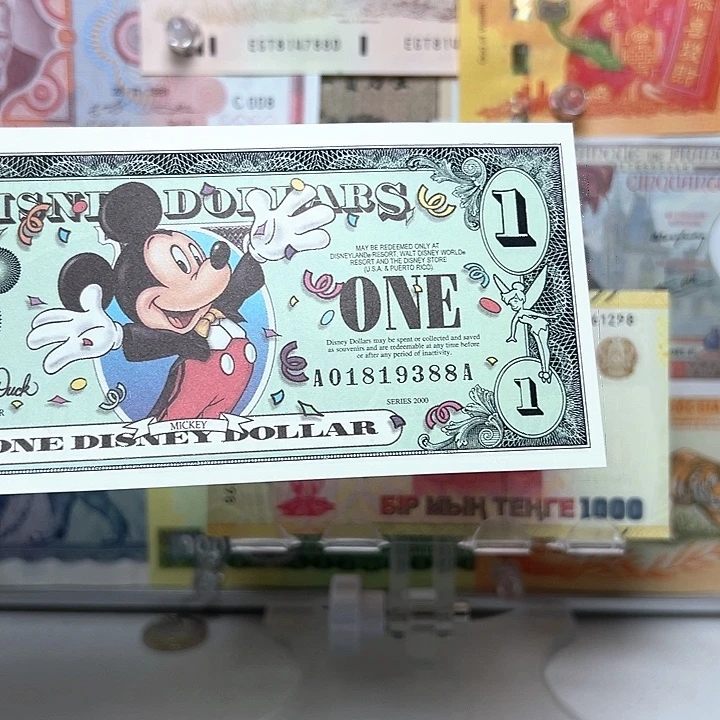 风***散纸币美国钱币一张88