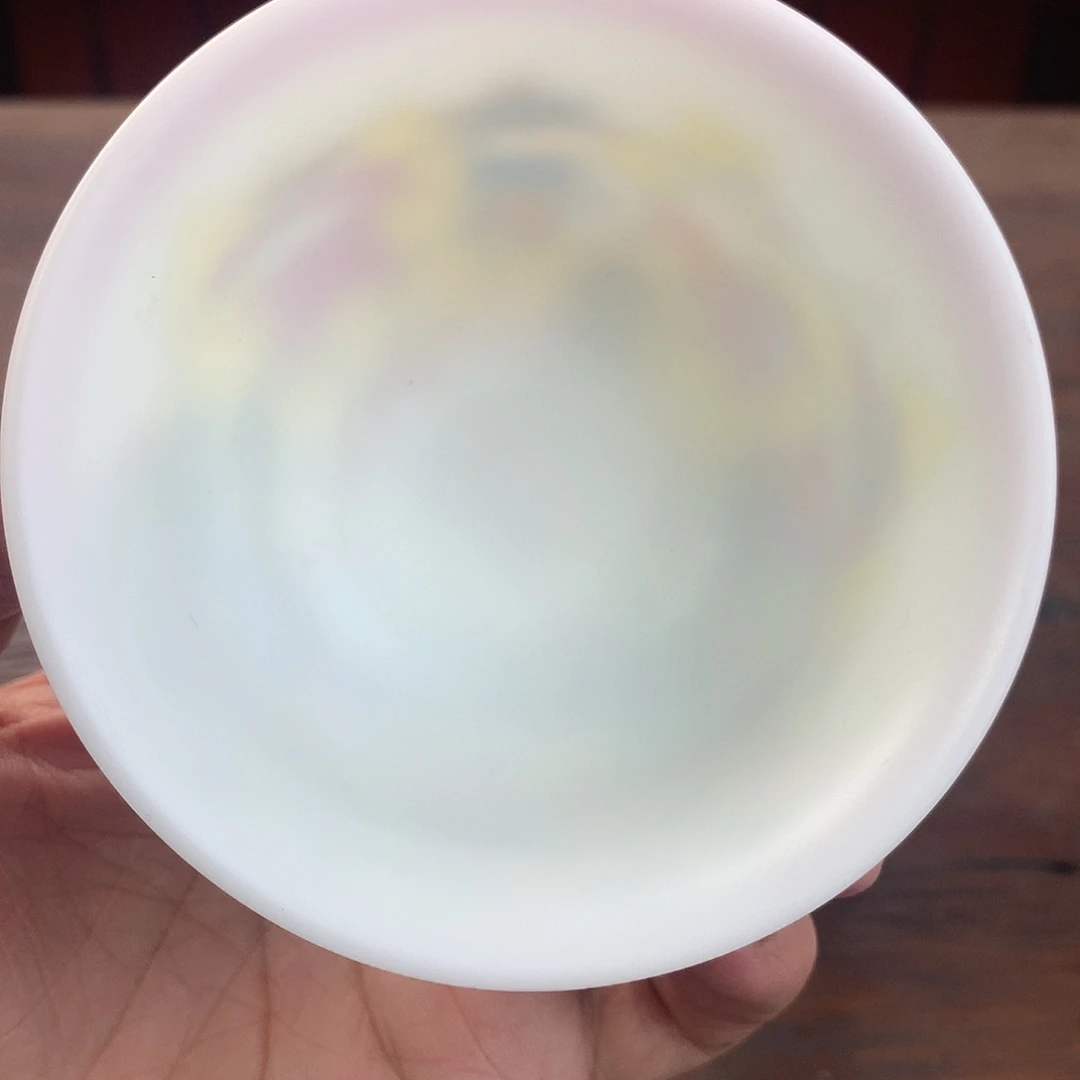 布***u冰种素烧手绘盖碗