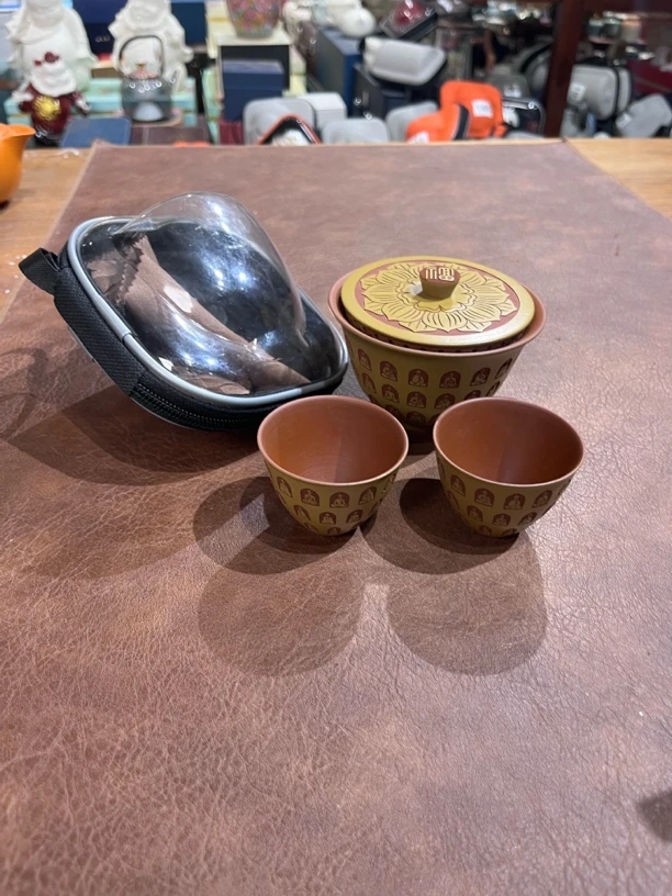 a 175盖碗一壶二杯旅行茶具