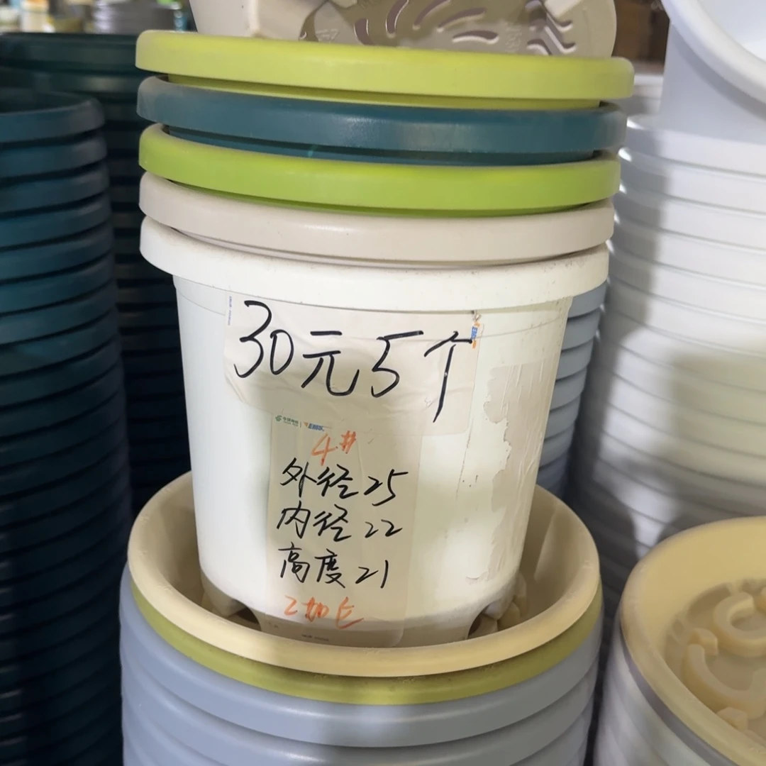 四季4#口径25无拖灰白8个