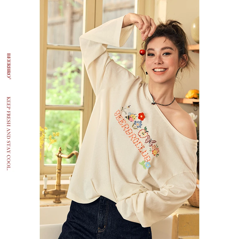 『玩乐夏日』薄透清凉夏日花灰斜肩防晒空调罩衫BZ25XXX0414-1LT05B