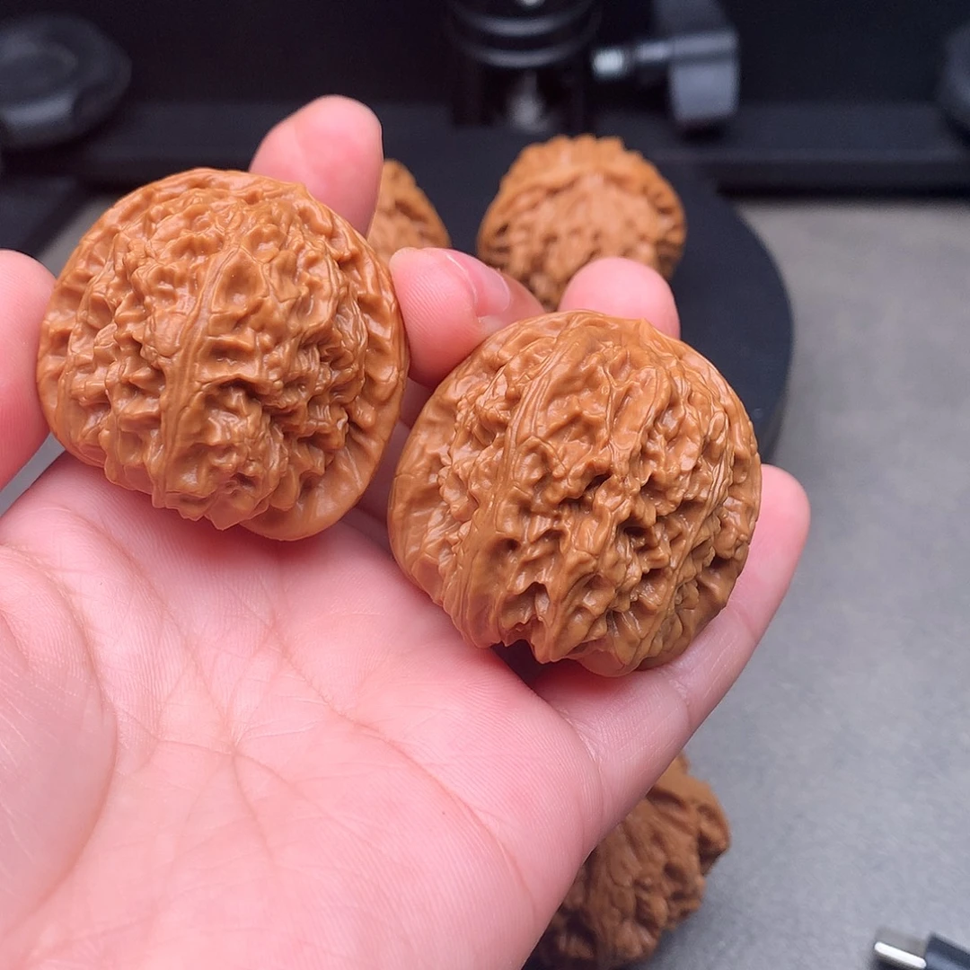 吊坠文玩核桃18号白狮子39