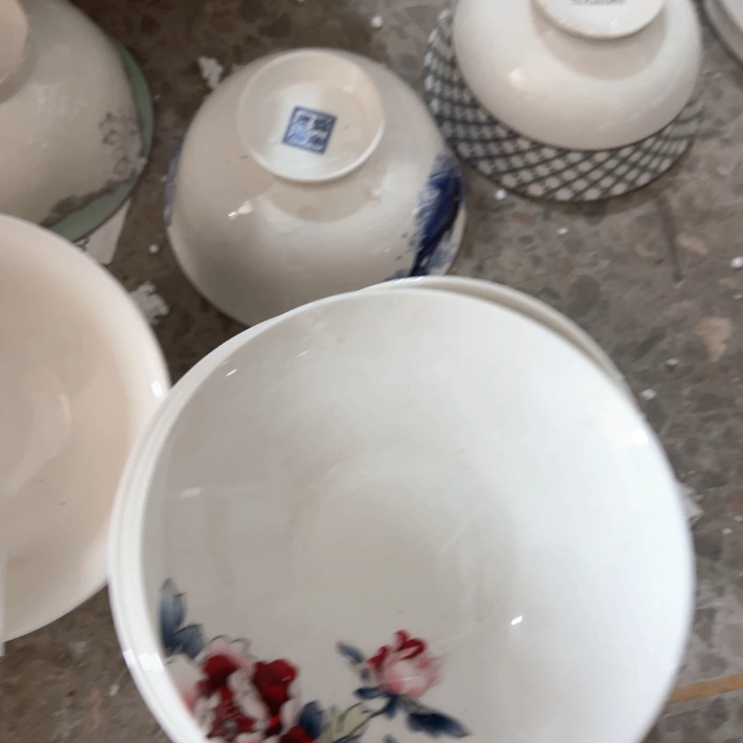 瓷Y49骨碟花3个11111