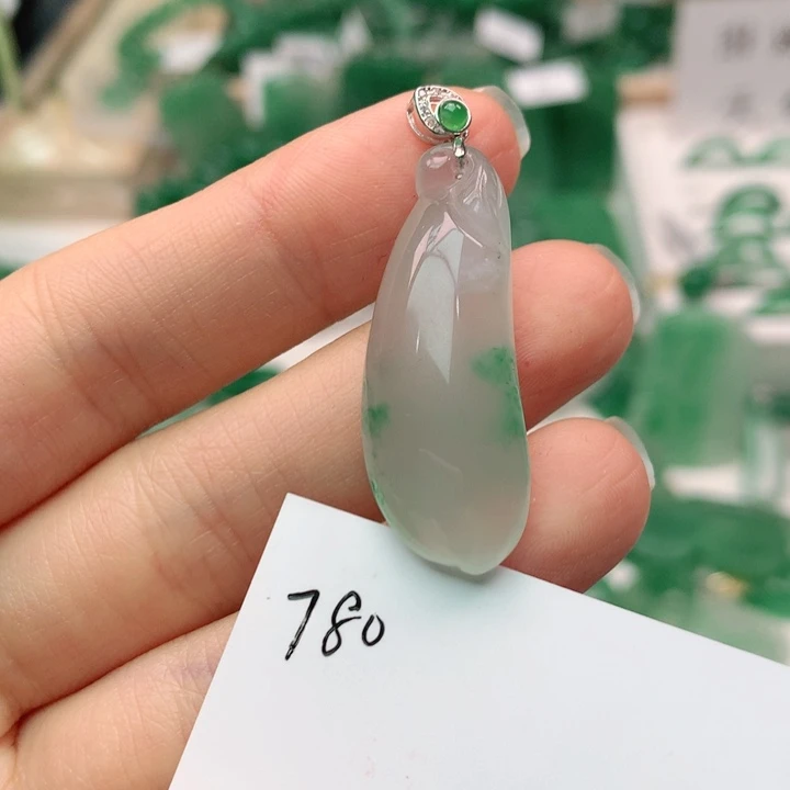 石英质玉颈饰银S925镶嵌海*