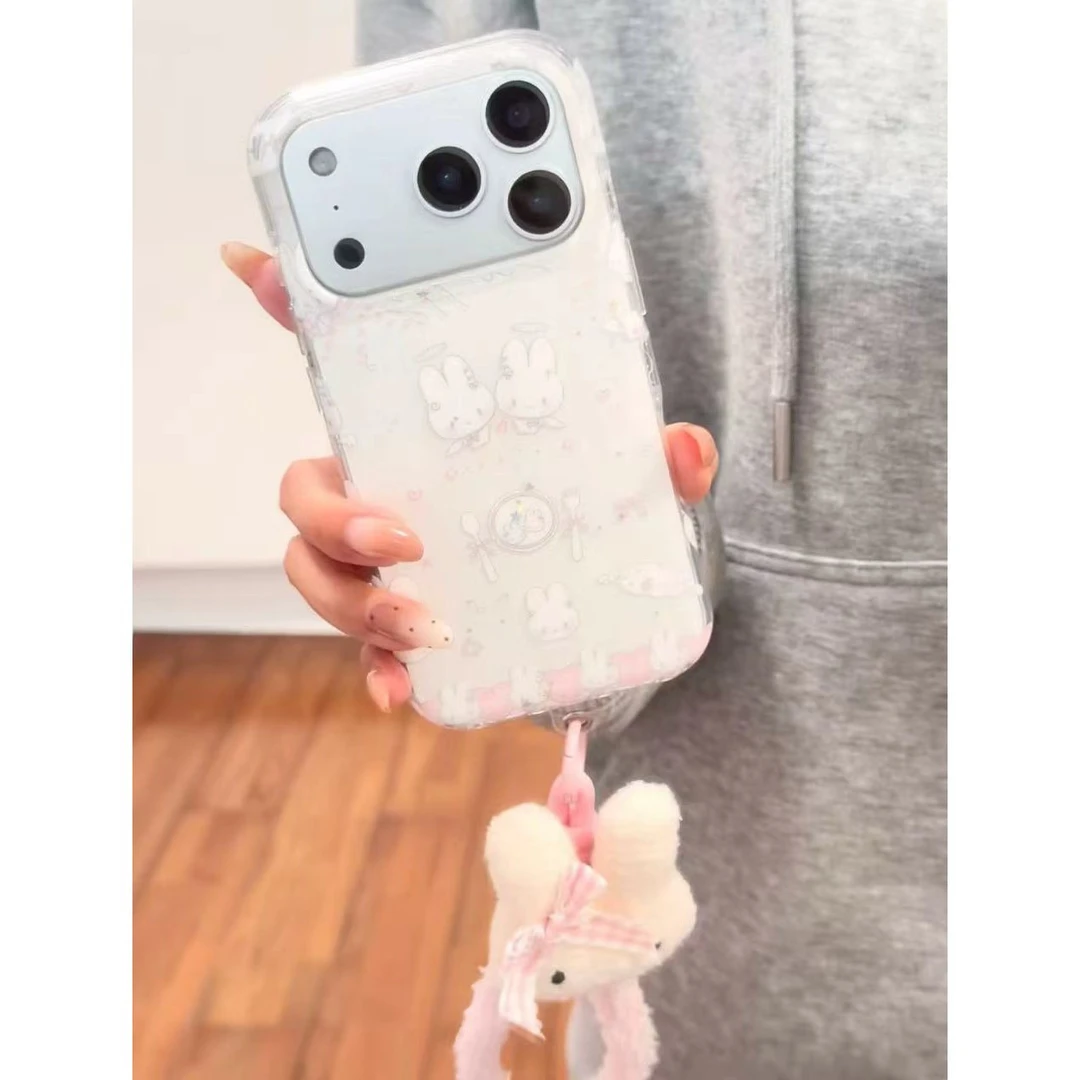 天使米菲兔适用苹果17promax/16/15手机壳VIVO华为OPPO小米17女壳