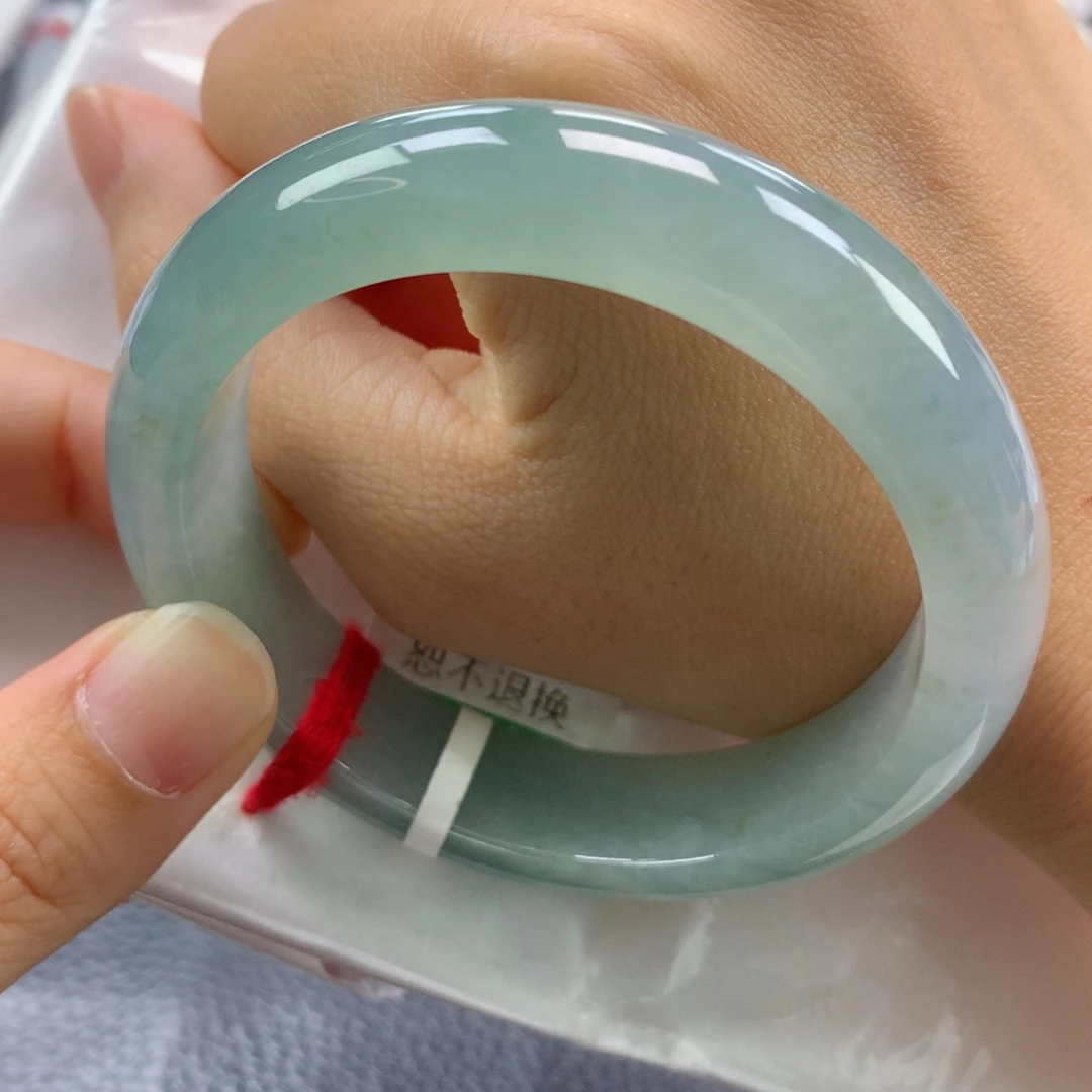 未镶嵌手镯翡翠缅甸天然翡翠A货55.7正