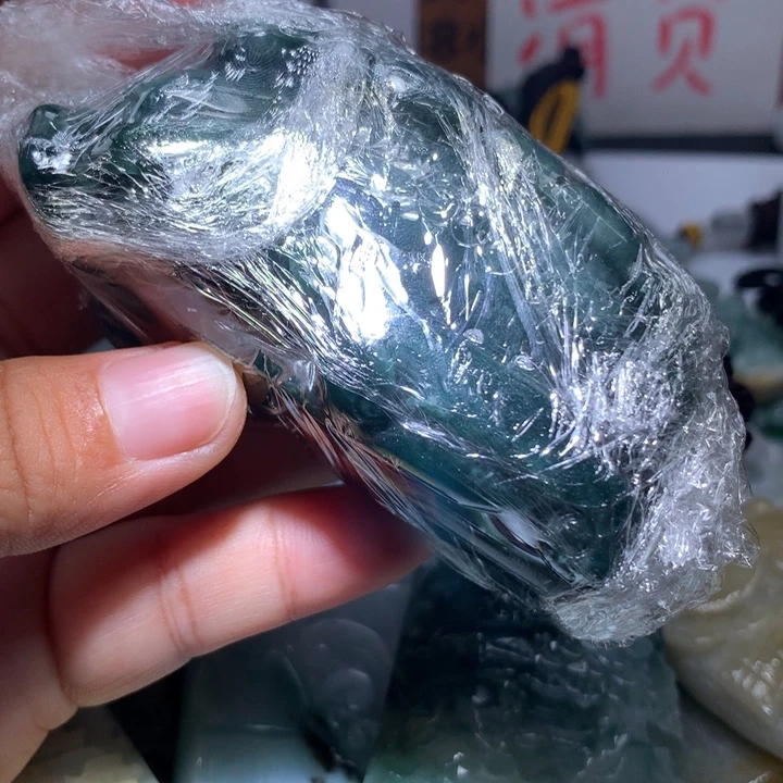 翡翠未镶嵌颈饰保真天然A货翡翠