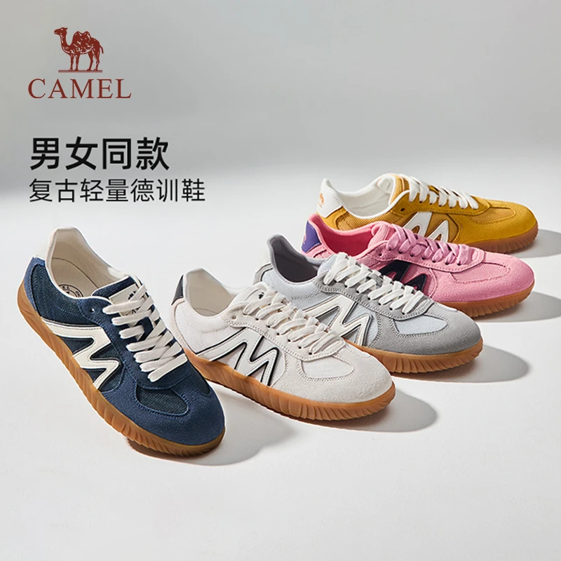 【骆驼星空】户外鞋夏季新款复古德训鞋男女板鞋休闲潮鞋情侣运动鞋