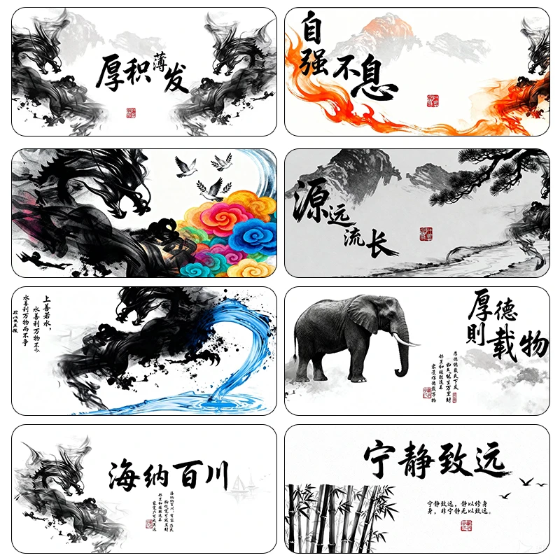 [鱼缸背景画贴纸高清定制贴纸鱼缸造景外贴壁纸文字定制图]