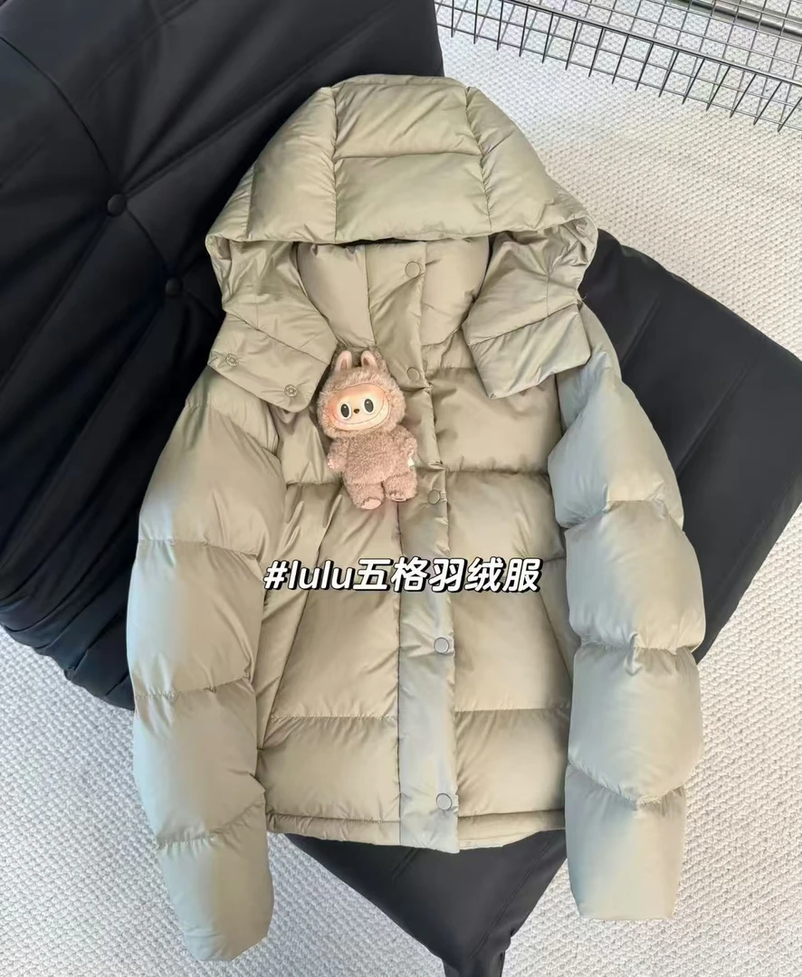 Puf五格白鹅绒羽绒服女加厚小个子宽松大码冬季外套