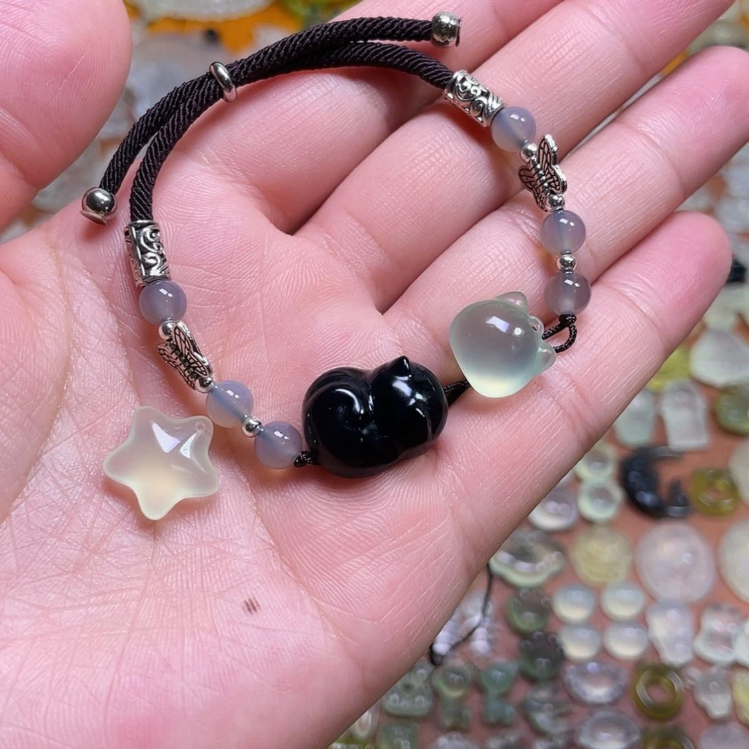 蛇纹石玉未镶嵌吊坠爱**儿