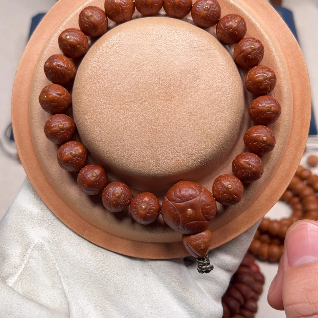 凤眼菩提手串颗颗11.5实心籽头货自玩