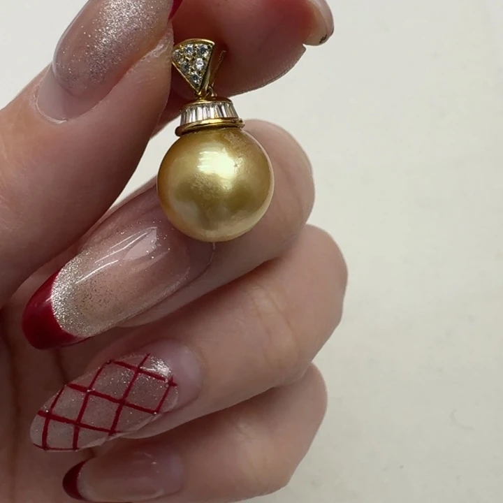 海水珍珠颈饰银S925镶嵌