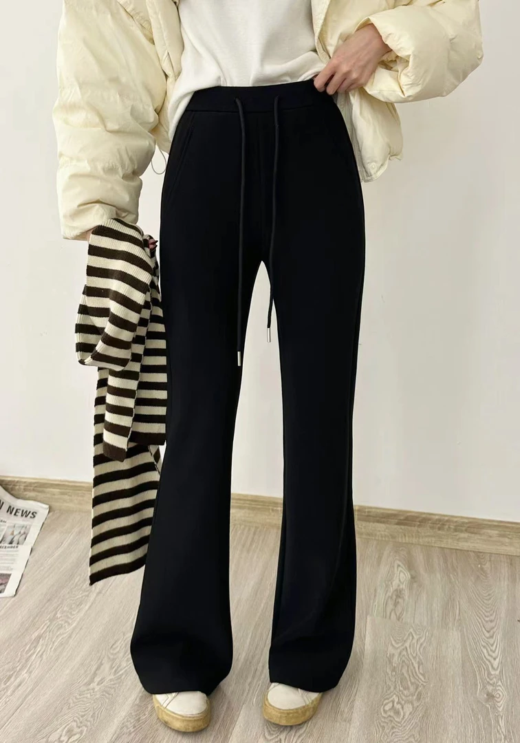 有货十三行X2#99912冬季福利高弹加BB绒微喇女神裤，裤长：103cm