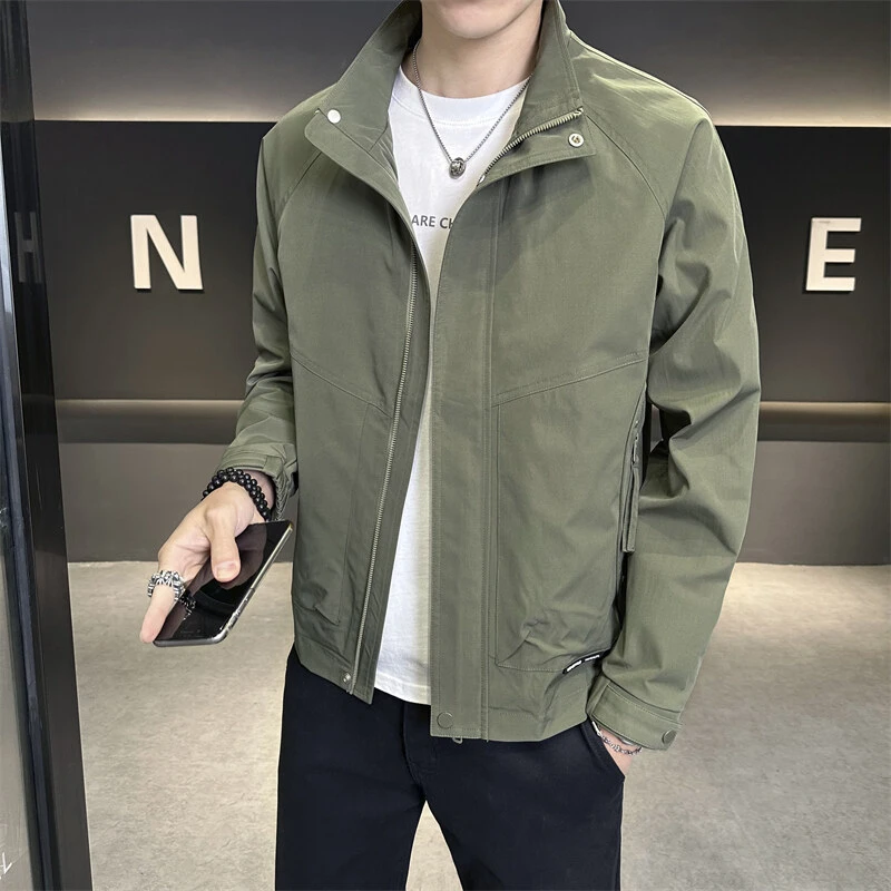 TUCANO/啄木鳥男士立领夹克春秋季薄款百搭工装外套时尚休闲上衣
