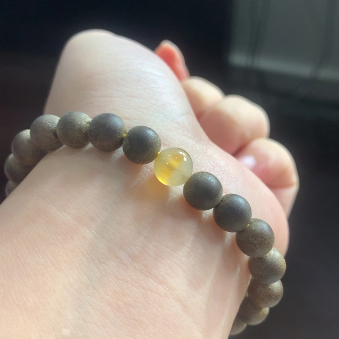 未镶嵌手链翡翠翡翠高冰鸳鸯色冰糖雪梨黄卡7.90+