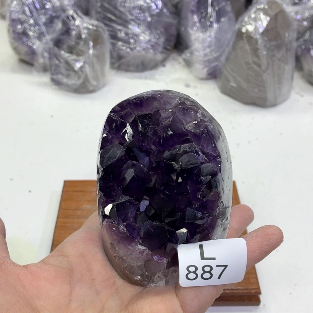 水晶未镶嵌摆件天然紫水晶