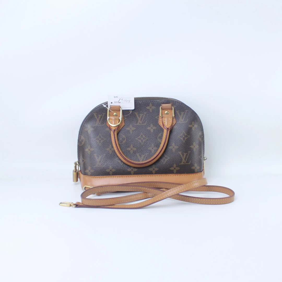 90新 LouisVuitton/路易威登 CT0144经典老花贝壳BB单肩斜挎包