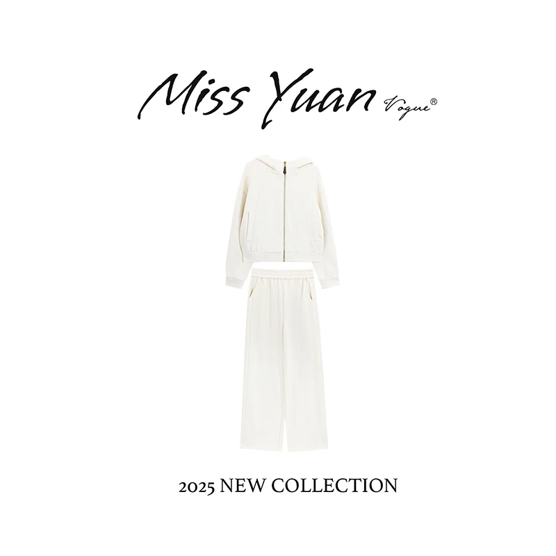 M.Y媛总 【奶白轻感套装】2025冬季新款休闲风时尚套装MY2382D