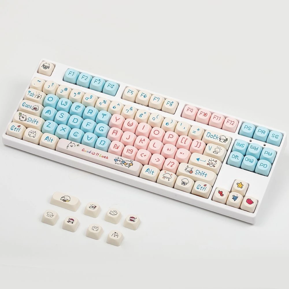 准新品  蓝白小狗可爱MOA高度适配狼蛛/VGN/迈从68/75/98/108