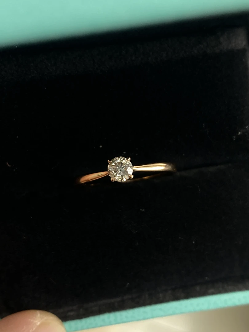 18k金30分戒指闭口