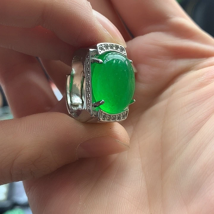 翡翠银S925镶嵌颈饰