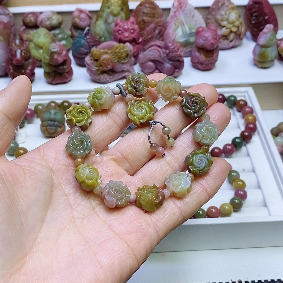玛瑙/玉髓盐源玛瑙手串未镶嵌凌**颜