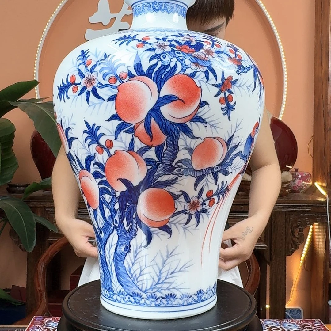景德镇陶瓷手绘花瓶