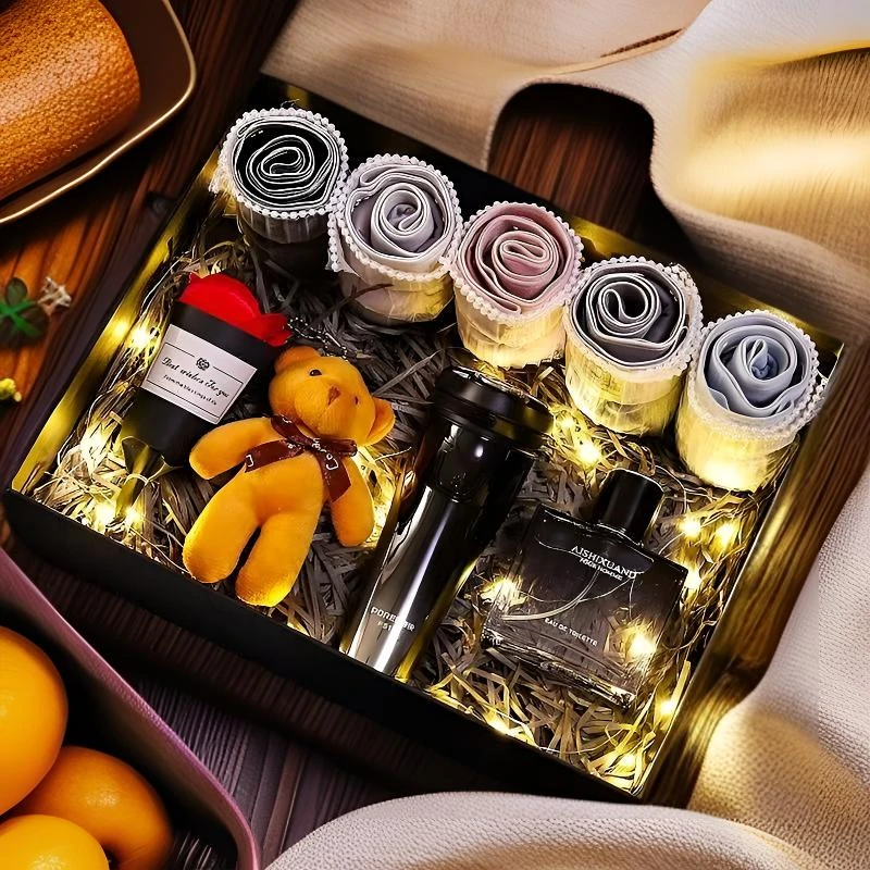 圣诞礼物内裤花束送男朋友给老公高档内裤礼盒花束实用生日礼物