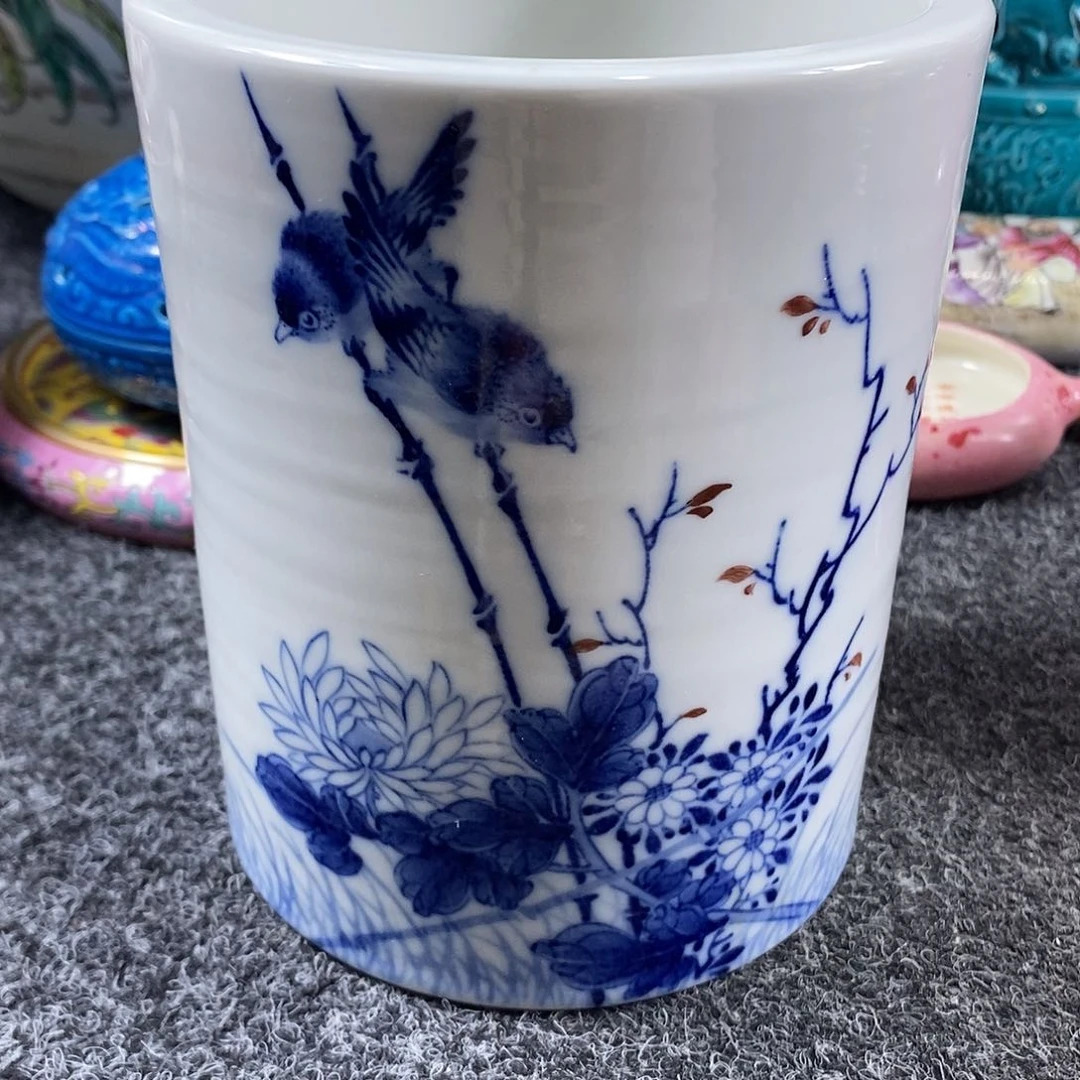 手工手绘陶瓷摆件工艺品如**祥