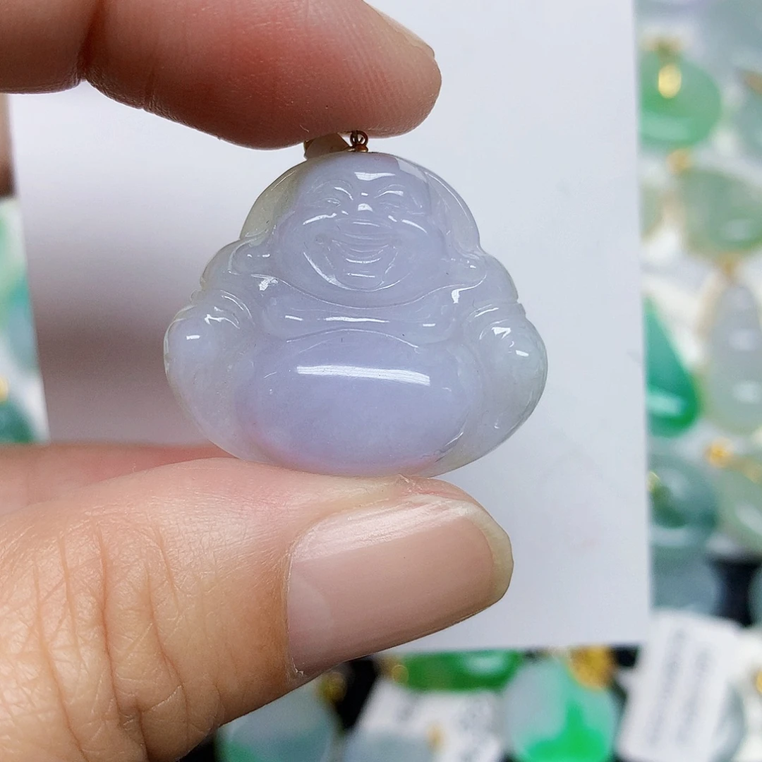 翡翠18K金镶嵌颈饰24466889