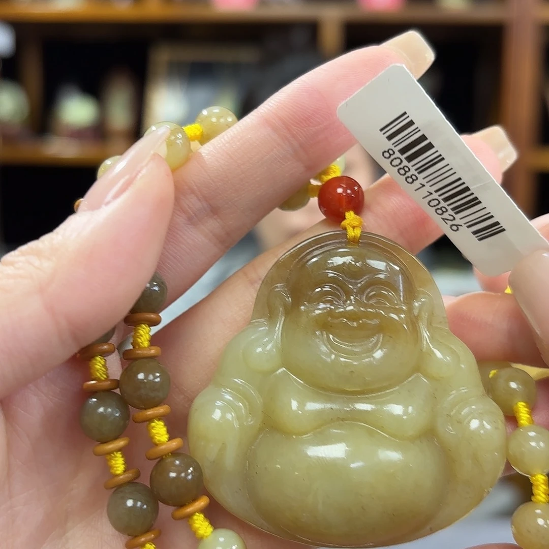 和田玉吊坠佛公未镶嵌