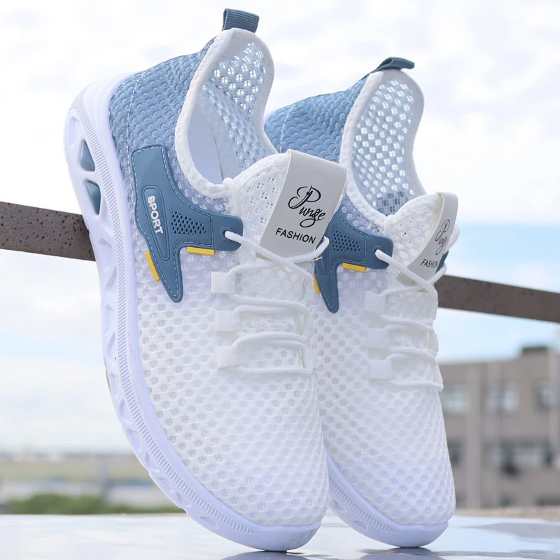 夏季凉鞋男鞋2025新款大网眼男士休闲跑步轻便透气网面鞋子运动鞋