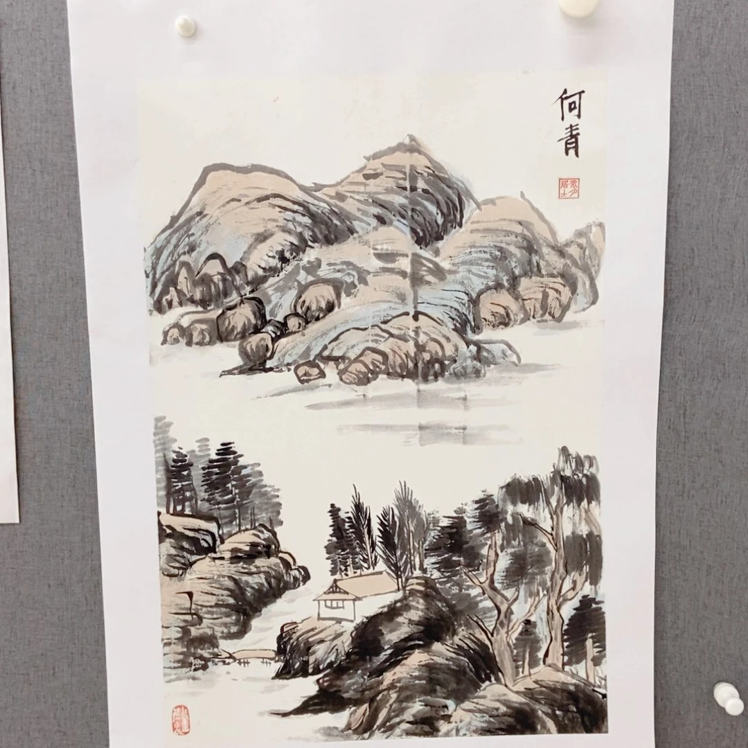 羊***￥国画手写手绘国画24